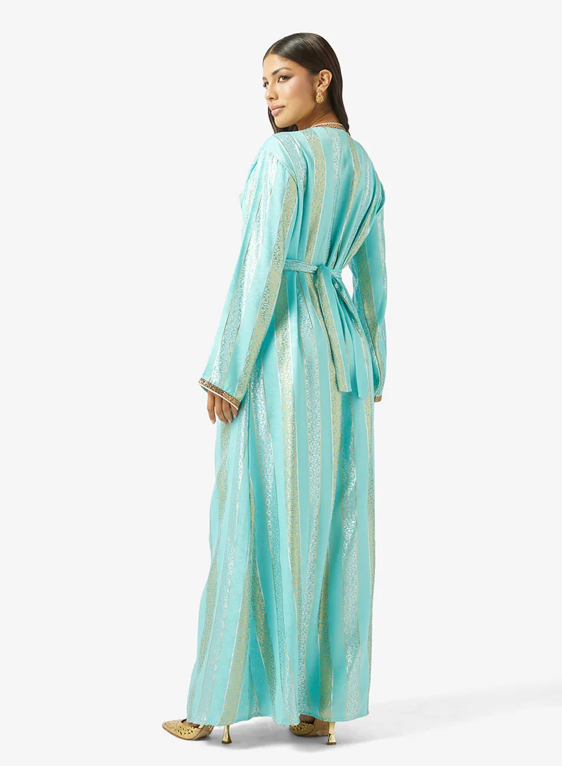 ARABIAN CLOSET LADIES ABAYA 2 PIECE WITH BELT